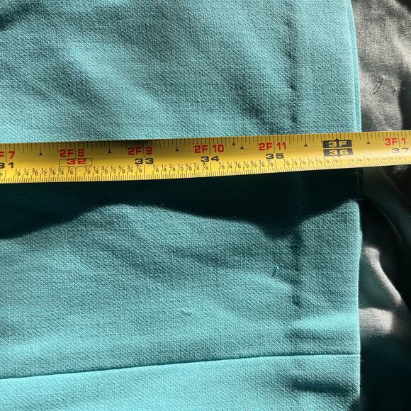 Diane von Furstenberg Carrie Sleeveless Sheath Dress Teal Green Blue Size 12 - Picture 7 of 7